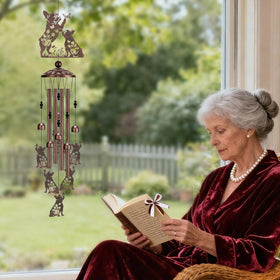 LIRAVENO wind chime featuring a durable S-shaped hook for secure hanging