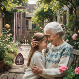 LIRAVENO Nana Gifts wind chimes durable materials for outdoor use