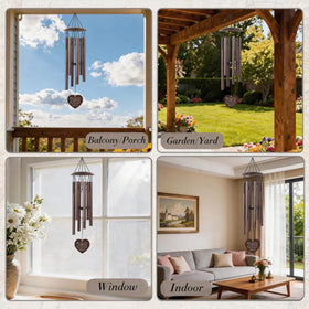 LIRAVENO porch garden wind chime adds decorative charm and gentle sound.