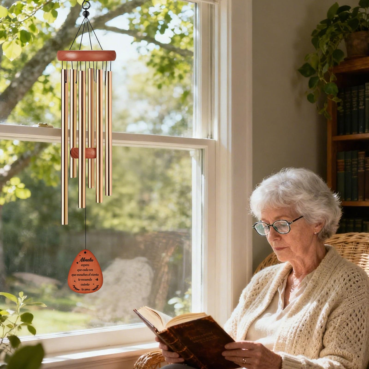 LIRAVENO windchime made from durable materials for sun and rain resistance