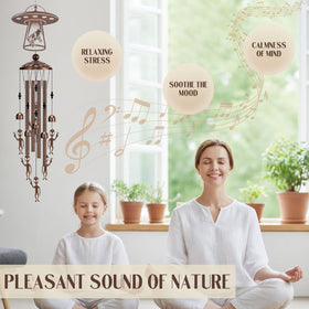 LIRAVENO wind chimes feature six bells for decorative charm