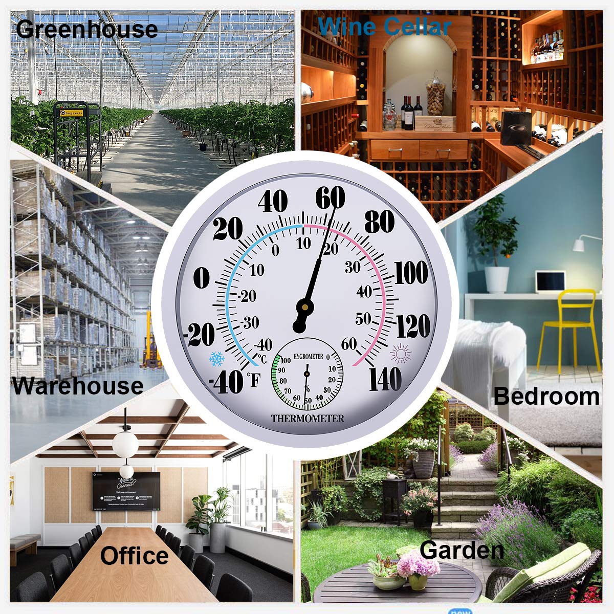 Lirches versatile placement for monitoring temperature and humidity across spaces