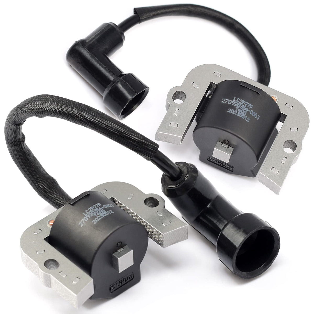 Lisnhlin ignition coil module for Toro/Titan, reliable replacement image showing coil housing and connectors