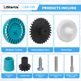 LiStarUs medium turbine axle supports reliable motor drive.
