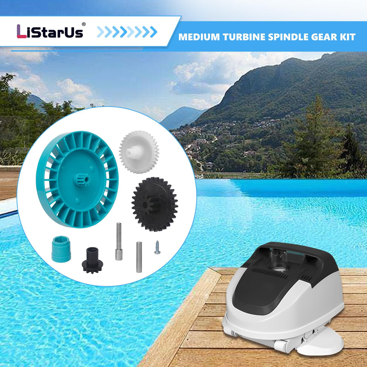 LiStarUs screw ensures secure, easy installation.