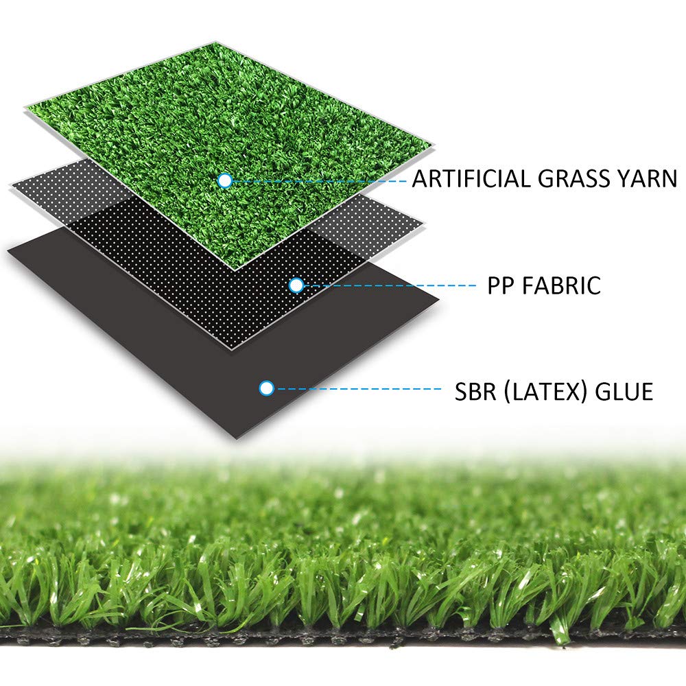 LITA artificial grass dog run emphasizing durable backing and quick-drain design