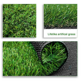 LITA Deluxe artificial grass close-up shows soft, durable blades for kids and pets.