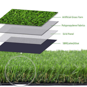 LITA Deluxe artificial grass installed on patio for easy maintenance.
