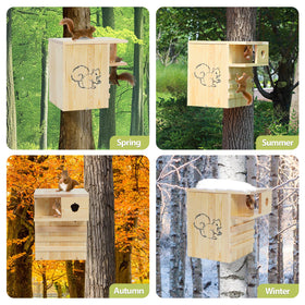 LitaiL easy-installation with screws for tree mounting.