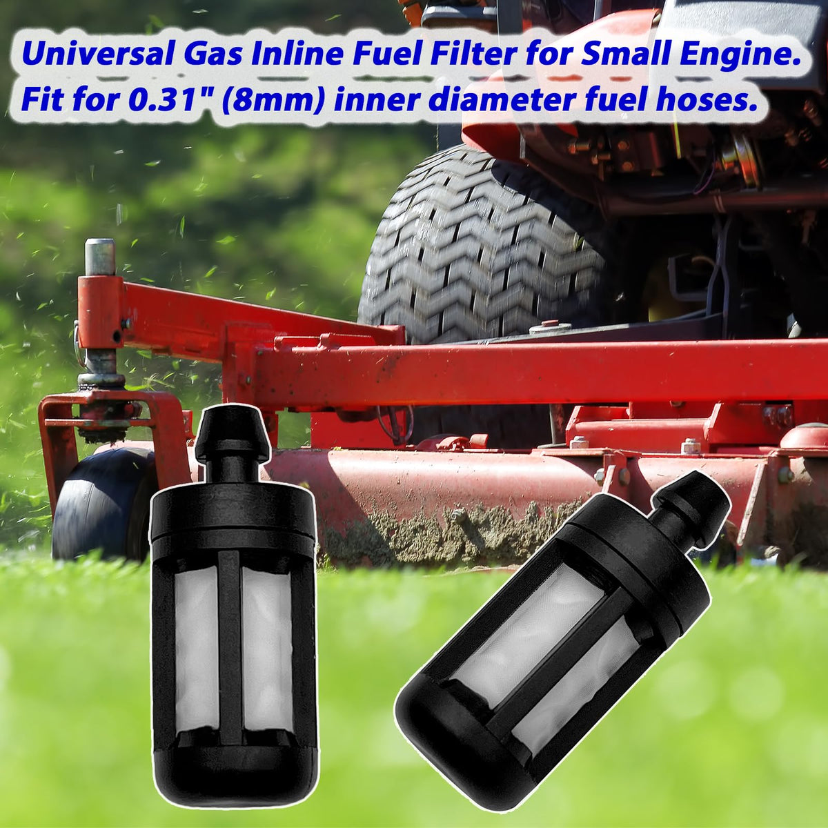 LiteTour Stihl fuel filter with 0.31-inch ID line for clean fuel flow.