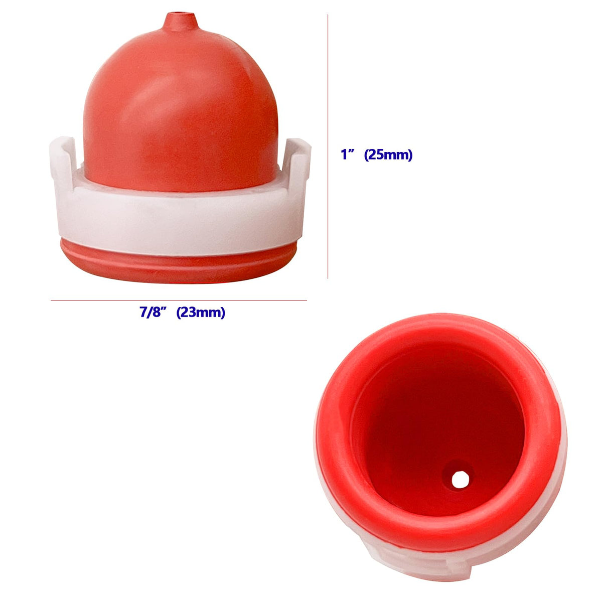 LiteTour primer bulb 7-8in diameter; durable rubber for reliable engine starts.