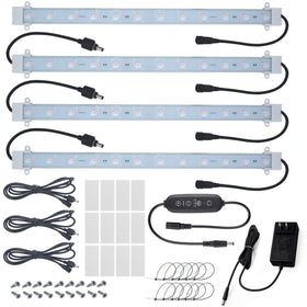 Litever Grow Light Strip Kit with four bars for balanced seedling growth indoors.