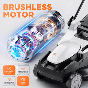 LiTHELi 40V lawn mower side view highlights portability for quick yard tasks.