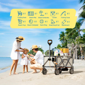 LiTHELi electric wagon cart ideal for camping and beach days.