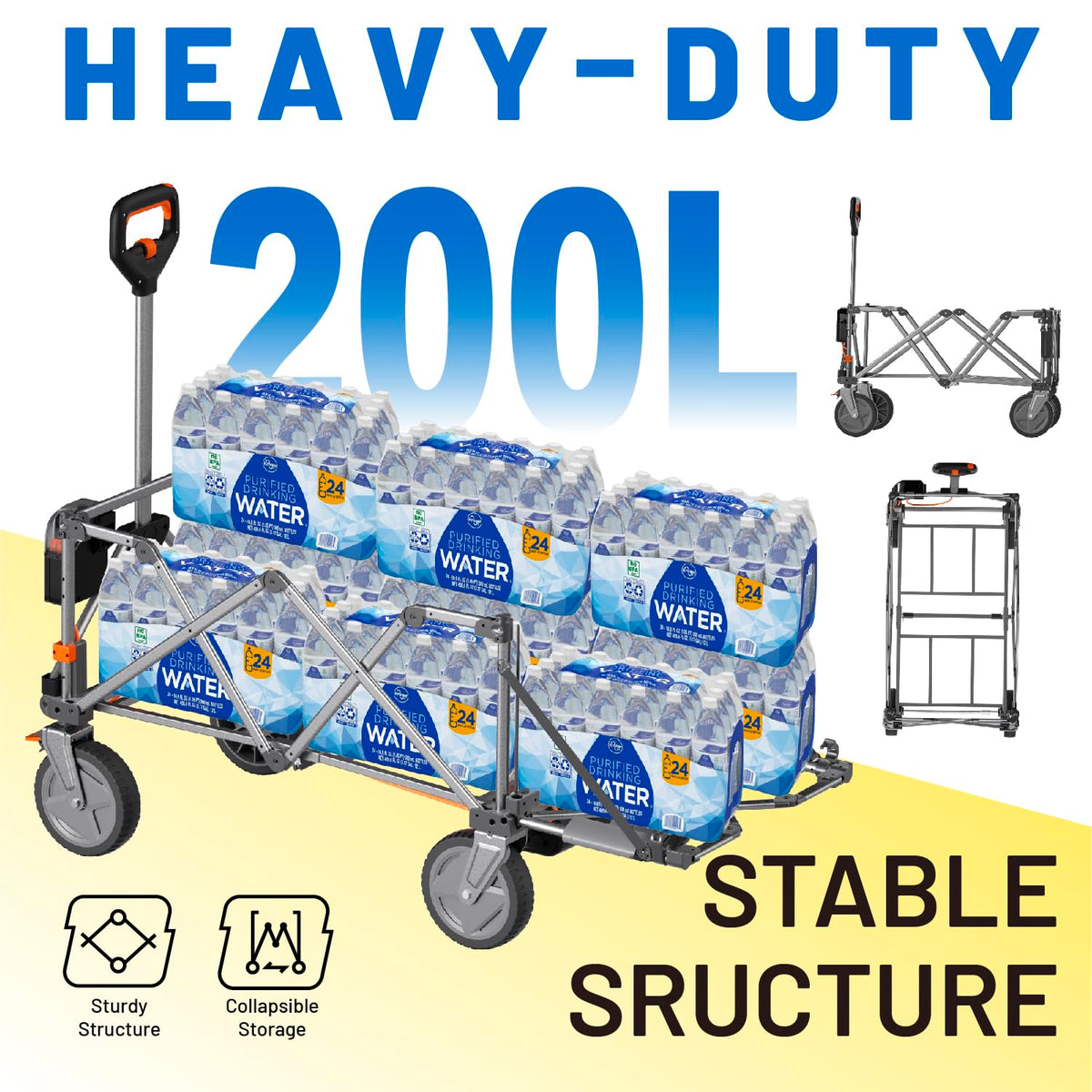 LiTHELi electric wagon cart waterproof liner is easy to remove and clean.