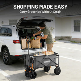 LiTHELi shopping groceries wagon ideal for market hauls