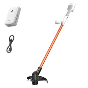 LiTHELi U20 Handy+ 12-inch trimmer cutting grass smoothly with a wide swath