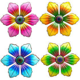 LITIALLY metal flowers outdoor wall decor 6in for vibrant garden accents.