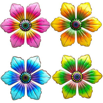 LITIALLY metal flowers outdoor wall decor 6in for vibrant garden accents.