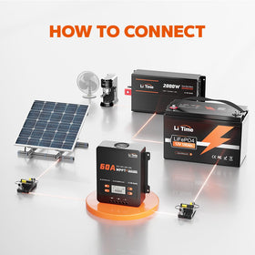 Litime unit with top fan and bottom heatsink provides effective heat dissipation during charging.