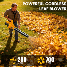 LITEKON brushless motor delivers powerful performance for tough debris.