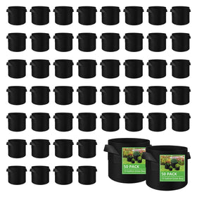 LITLANDSTAR 10-gallon grow bag with handles for easy repositioning and transport.