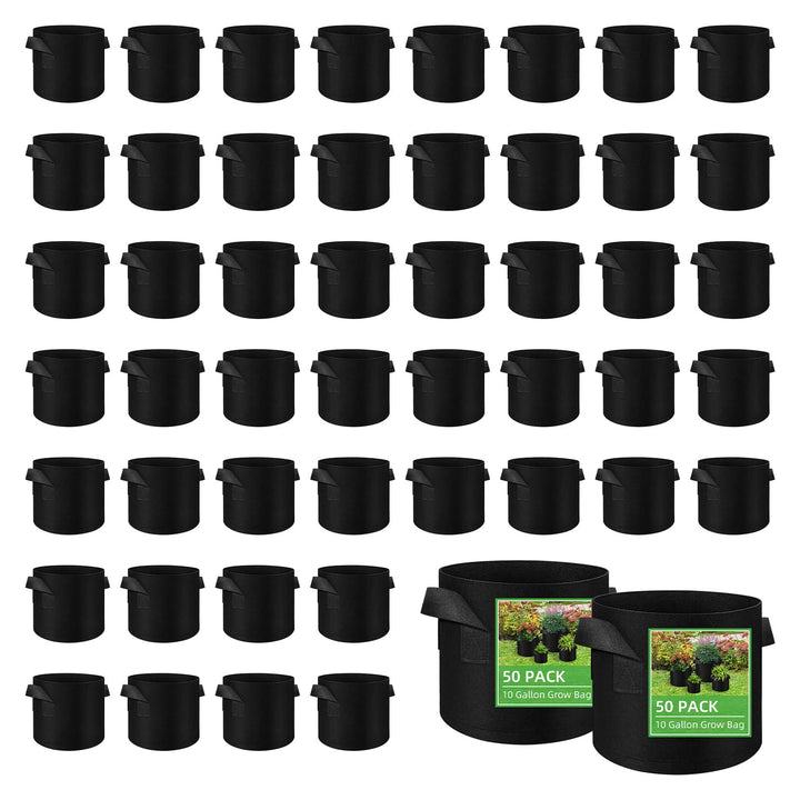 LITLANDSTAR 10-gallon grow bag with handles for easy repositioning and transport.
