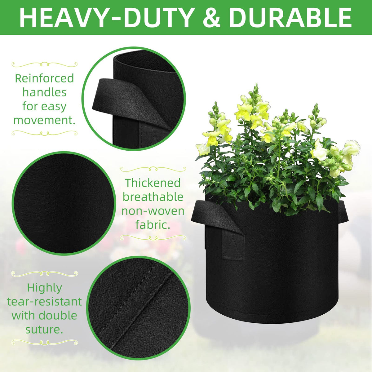 LITLANDSTAR biodegradable non-woven fabric promotes drainage and root health