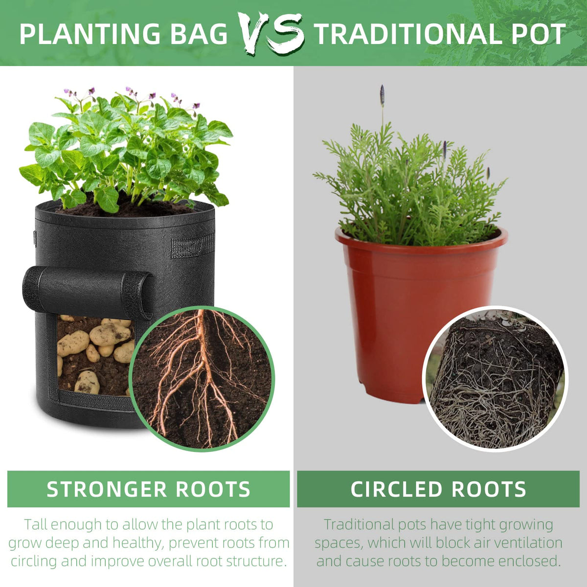 LITLANDSTAR deep-root growth bags that promote robust roots