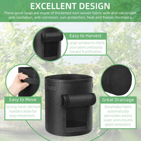 LITLANDSTAR sturdy nylon handles for easy garden transport
