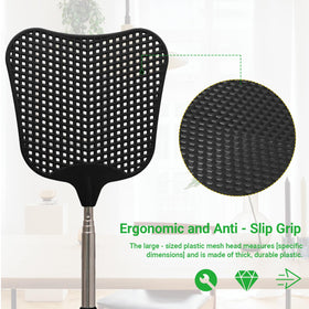Litoexpe stainless steel pole offers durable, extended reach for tough swats.