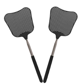 Litoexpe two-pack telescopic fly swatter for compact storage and quick use.