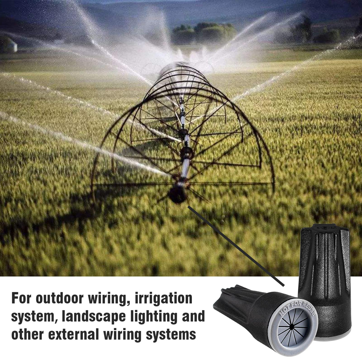 Litoexpe compatible with 12-22 AWG wires extends versatile outdoor wiring options.