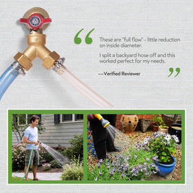 LitOrange 3-4 inch MHT threads with washers ready for quick, leak-free installation