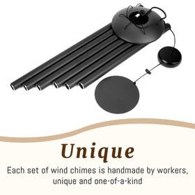 Litray 38in wind chimes on front porch for peaceful breeze music