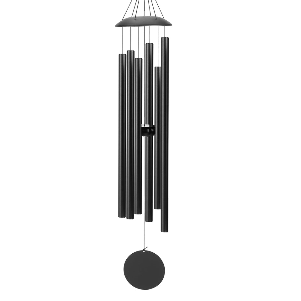 Litray 38in aluminium wind chimes on porch with crisp tone