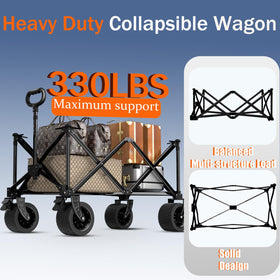 Littadeer wagon large 160L storage holds camping gear or groceries.