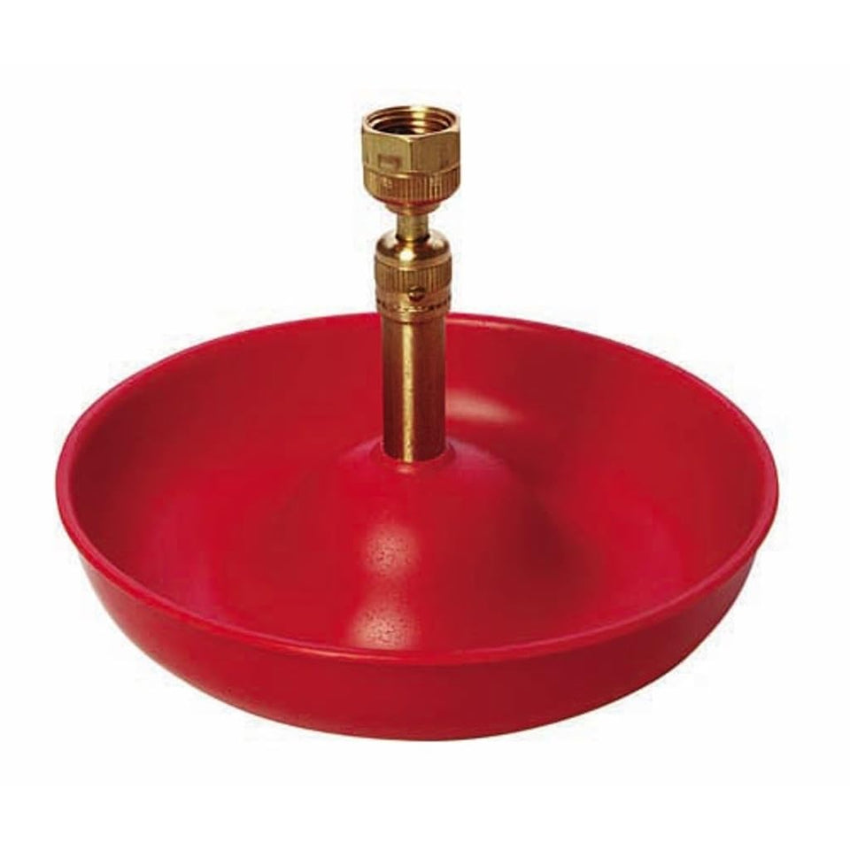 Little Giant Automatic Poultry Fount waterer bowl keeps chicks hydrated with a steady flow