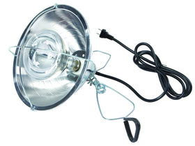 Lamp clamp with ball joint in action for precise heat direction