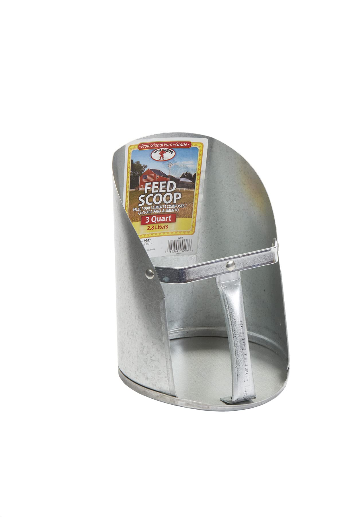 Little Giant enclosed-handle design enables controlled, clean scooping