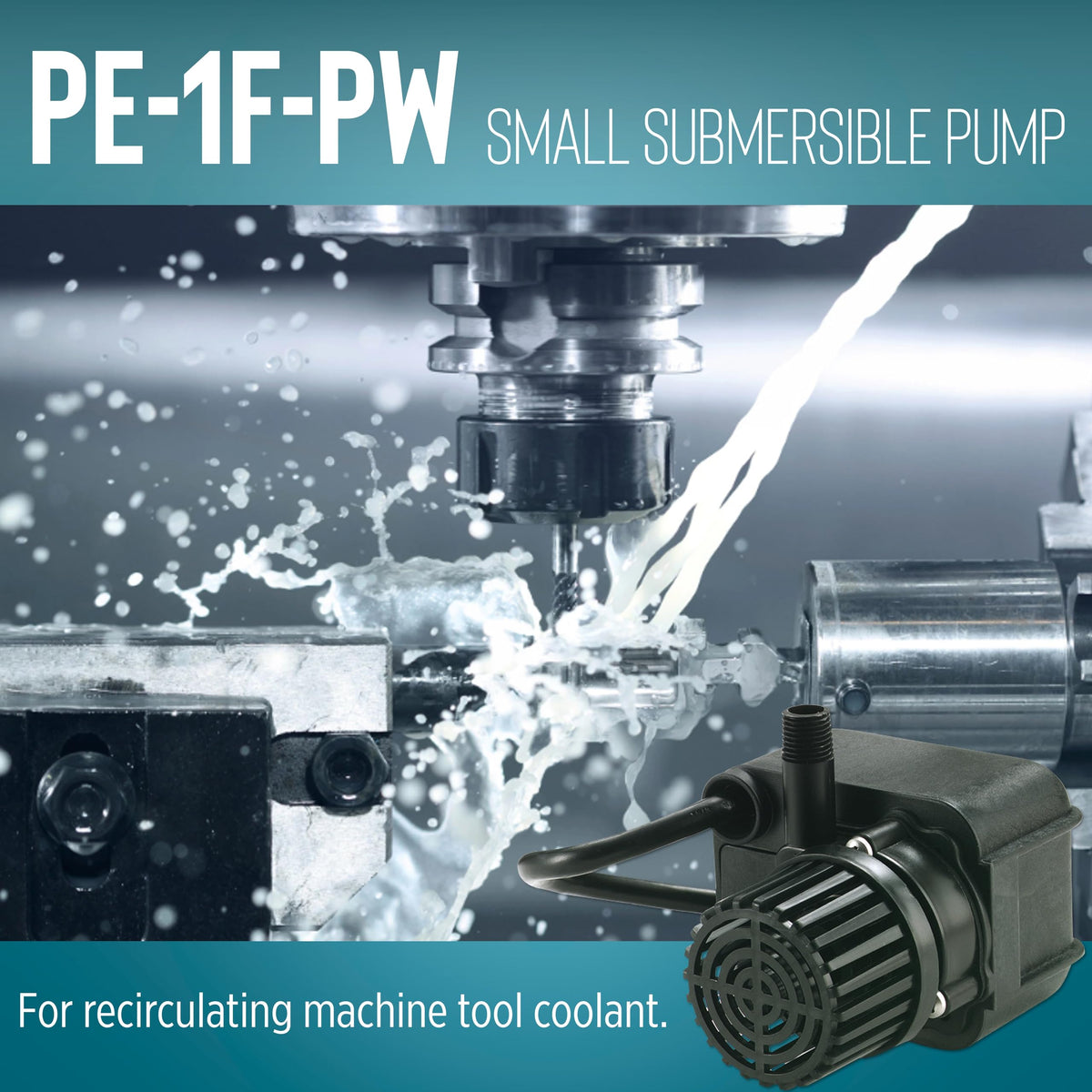 Little Giant PE-1F-PW corrosion-resistant housing for outdoor water features.