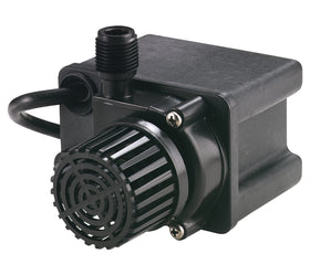 Little Giant PE-2.5F-PW pump exterior showing compact submersible form for small ponds.