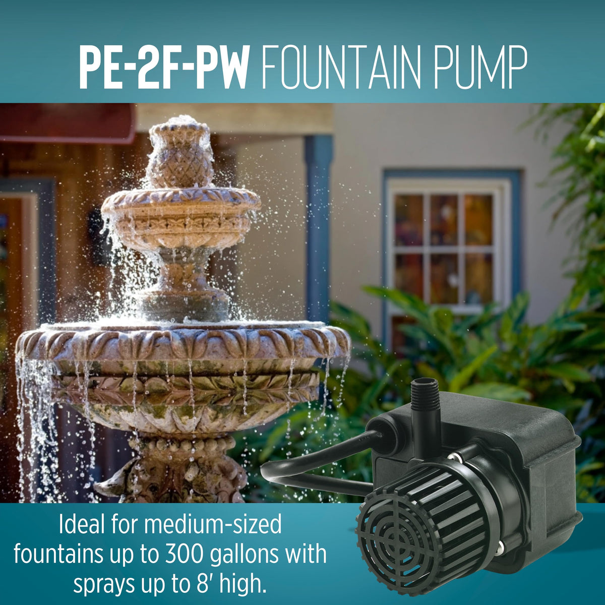 Compact epoxy-filled housing of the PE-2F-PW for durable, corrosion-resistant use.