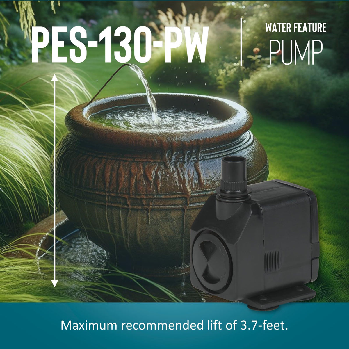 PES-130-PW flow control valve for precise fountain flow.