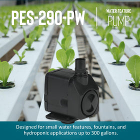 Corrosion resistant housing and stainless shaft of Little Giant PES-290-PW