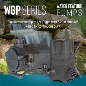 Little Giant WGP-65-PW pre-filter protects the impeller during operation.