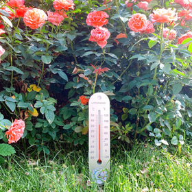 LittleGood device displaying temperature and humidity range for all climates
