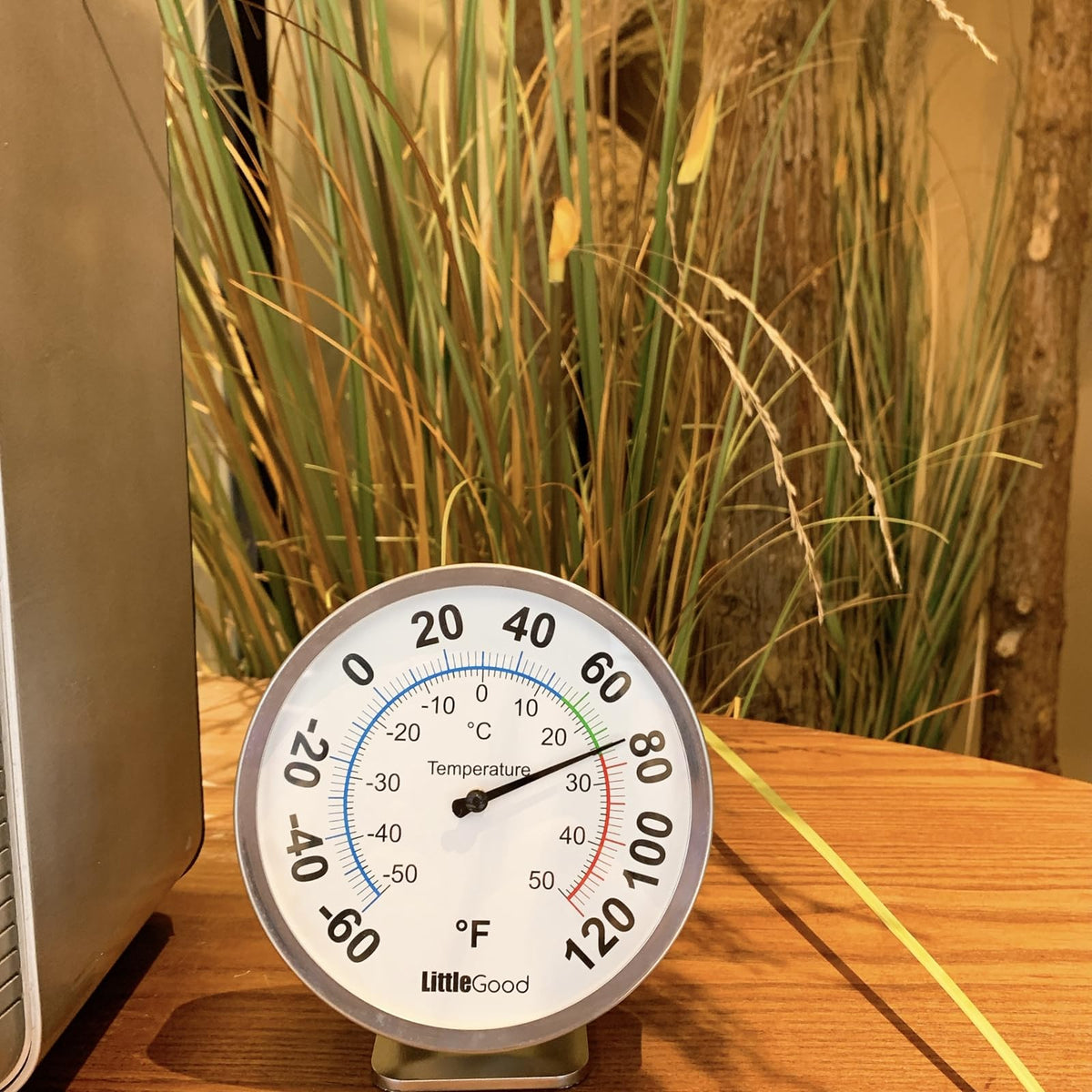 LittleGood wall-mount thermometer with bold numerals for clear monitoring