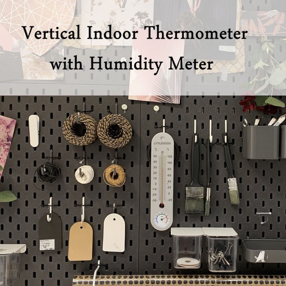 LittleGood wall-mount thermometer ready for kitchen or nursery placement