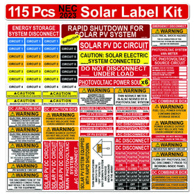 Littversions Ultimate 115 Pack label kit for outdoor durability and clear visibility.